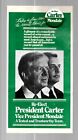 1980 Jimmy Carter & Walter Mondale 1-1/8" bouton et tract de campagne présidentielle