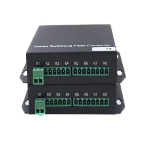 1CH Dry Contact to Fiber optic Extenders Transmitter Receiver for Access Control - Picture 1 of 5