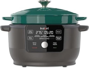 Instant Pot Electric Dutch Oven 6 Qt - Green Cast Iron | BRAND NEW - Bild 1 von 5