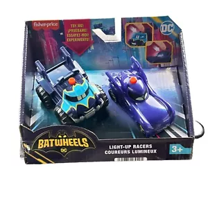 🎁🛳️🆓 Nuevo 2023 Fisher-Price DC Batwheels Light-Up Racers Paquete de 2 - Imagen 1 de 6