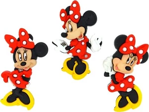 Disney Minnie Mouse Botón Adornos Hágalo Usted Mismo Artesanía Suministros 3 Unidades - Imagen 1 de 1