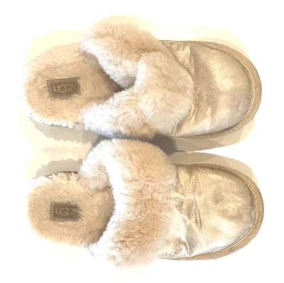 UGG AUSTRALIA COZY II METALLIC SLIPPER SLIDE SHOES WOMEN'S SIZE 7 - Image 1 of 2