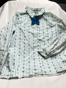 Lotto 4021 - Camicetta vintage ragazza scout uniforme manica lunga - Taglia 16 - Foto 1 di 3