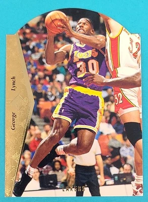 Tarjeta de baloncesto 1994-95 SP troquelada #D93 George Lynch Los Angeles Lakers s Foto 1 de 2