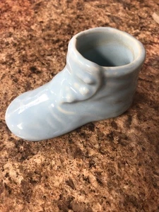 McCoy planter Blue  Baby Shoe Planter - Picture 1 of 5