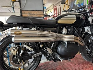 Scarico ZARD completo di collettori in acciaio Royal Enfield Interceptor 650 - Foto 1 di 1