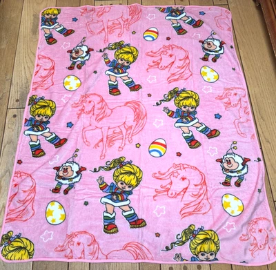 Manta de Viaje Rainbow Brite 40" x 50" Estrellas Arco Iris Brite Twink Rosa Foto 1 de 4