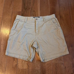Mountain Khakis Teton Twill Herrenshorts lockere Passform hellbraun Größe 33 x 8" - Bild 1 von 11