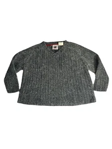 Philadelphia Good Lad 100% Wool Child Sweater Size S (4) Dark Grey White - Picture 1 of 6
