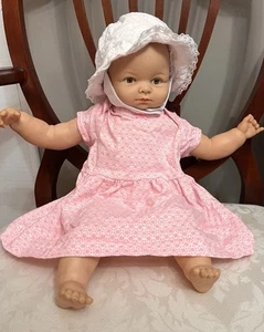 18" Vintage 1953 Cameo's "Miss Peep" Pin Hinged Realistic Baby Doll Hazel Eyes - Picture 1 of 24