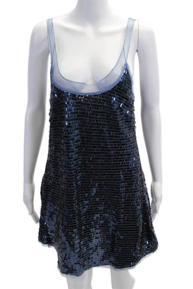 Mini vestido sin mangas azul oscuro sin mangas Intimately Free People para mujer talla S Foto 1 de 4