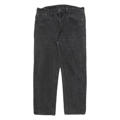 LEVI'S 550 Straight Mens Jeans Black Relaxed Straight Denim Medium W36 L27 - Image 1 of 4
