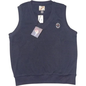 Chaleco Cutter & Buck Pinehurst 1999 US Open exclusivo con logotipo bordado L azul marino nuevo con etiquetas - Imagen 1 de 15