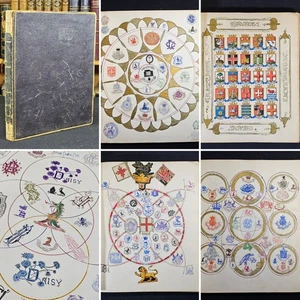 c1880s Late 19th Century Crests, Monograms and Arms Album 1000 CRESTS Scarce - Picture 1 of 19