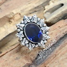 Tanzanite Cut Blue Gemstone Ring 925 Sterling Silver Engagement Jewelry/br-2385
