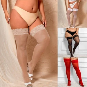 Str��mpfe Overknee Socken Transparent ��bergr??e Clubwear Damen Durchsichtig - Bild 1 von 40
