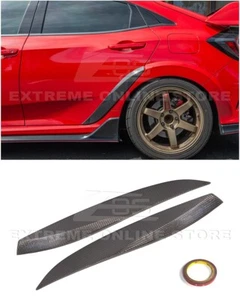 For 17-21 Civic Type-R FK8 VRS CARBON FIBER Rear Door Fender Side Wheel Trim - Picture 1 of 14