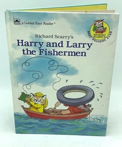 Harry And Larry The Fisherman Hardback By Richard Scary Golden Easy Reader Book - Picture 1 of 3