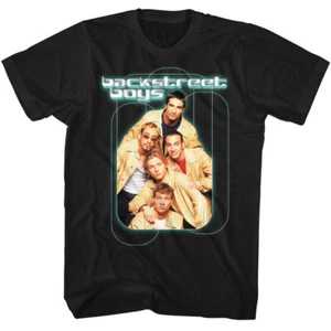 Backstreet Boys Color Band Photo Teal Glow Men's T Shirt Dance Pop Rhythm Music - Picture 1 of 5