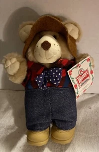 FARRELL Furskin Bear Wendys Plush Stuffed Animal 1986 Promotional Toy Furskins - Picture 1 of 8