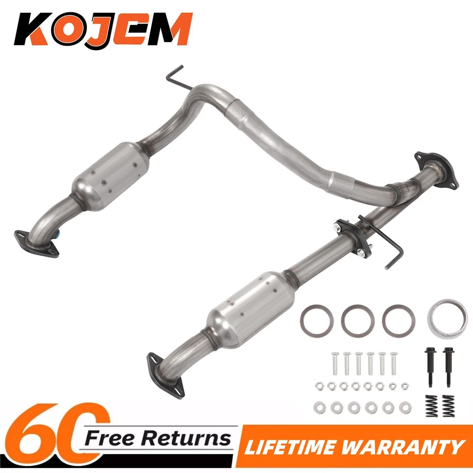 For Toyota Tacoma 4.0L 2005-2015 Exhaust Rear Catalytic Converters Left & Right - Image 1 of 4
