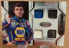 2016 Certified Quad Race Used Swatches RC Tire Firesuit Metal /199 Chase Elliott