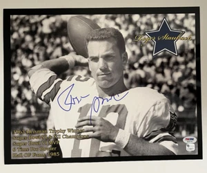ROGER STAUBACH SIGNED DALLAS COWBOYS 11X14 PHOTO PSA/DNA - Picture 1 of 2