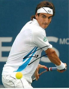 TOMMY ROBREDO HANDSIGNIERTES SIGNED 8" X 10" TENNIS FOTO MIT COA - Bild 1 von 1