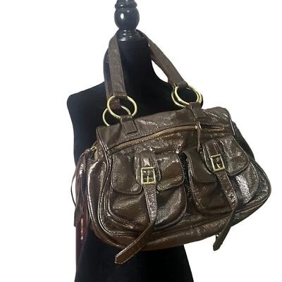 BULGA NEWYORK TASSEL LEATHER SHOULDER BROWN BAG‎ - Image 1 of 4