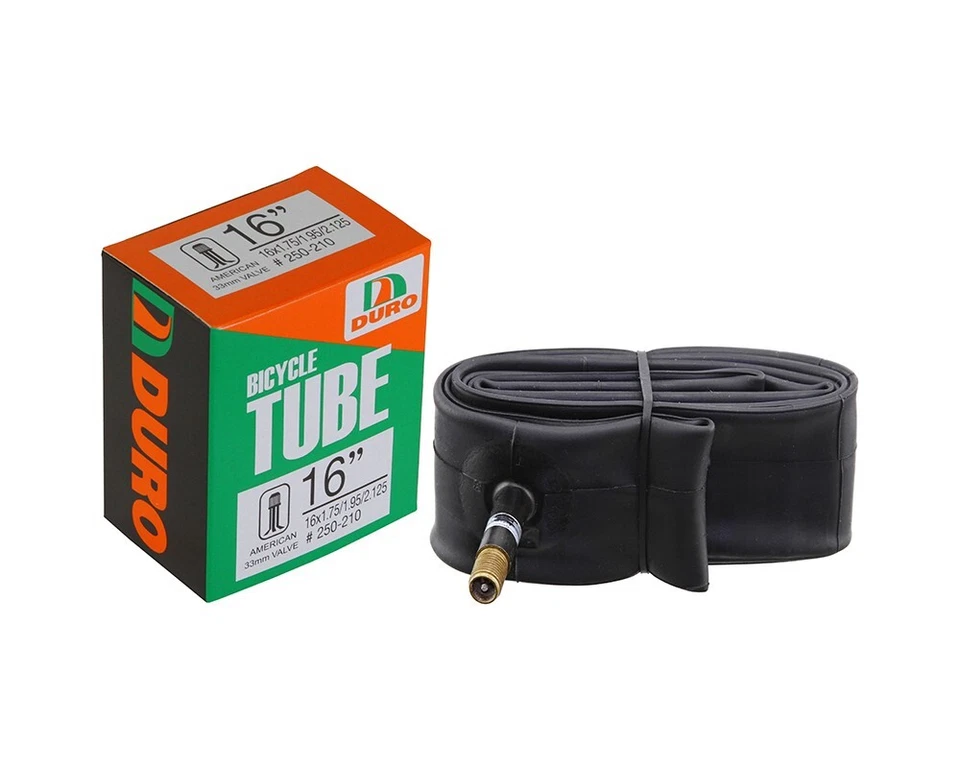 Universal Bike Bicycle Tube 16" x 1.75"/1.95/2.125" Regular 33mm Schrader Valve - Image 1 of 1