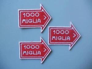 MILLE 1000 MIGLIA PATCH RICAMATE TERMOADESIVE CM.5X4,5 -PZ.3 - Imagen 1 de 1