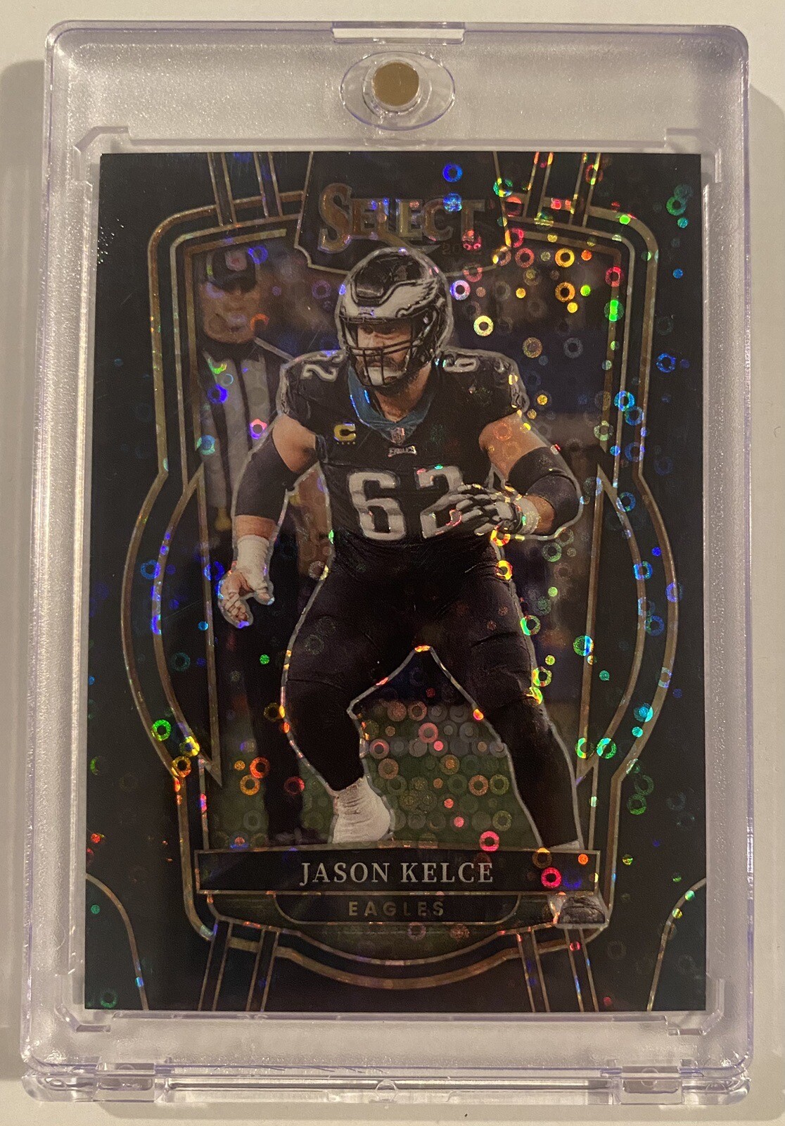 2022 Panini Select Black Disco One of One Club Level Jason Kelce 1/1!!