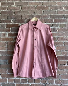 Gucci Tom Ford Era Men's Shirt, Sz 16.5/42 Grapefruit Italy - Picture 1 of 12