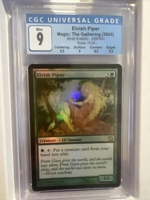 MTG Elvish Piper 9th Edition FOIL 239 CGC 9 MINT - Guay - Image 1 of 2