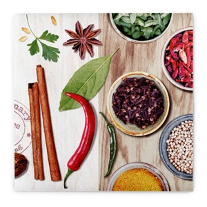 12 Serviette Spicy aus Linclass® Airlaid 40 x 40 cm - Gewürze Peperoni - Bild 1 von 9