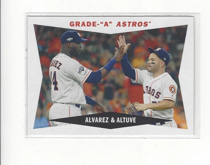 2020 Topps Archives '60 Topps Combo Cards Yordan Alvarez/Jose Altuve Astros - Image 1 of 1