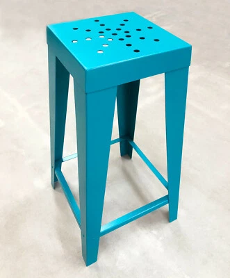 Funky Compact Colourful Bar Stool Breakfast Bar Kitchen Art Studio Bench - Image 1 of 4