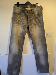 PRPS Japan Selvedge Denim Jeans Grey/Brown W32 - Picture 1 of 14