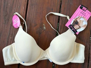 Maidenform M07959 One Fab Fit Fix Flexible Comfort T-Shirt Bra 36A Ivory NWT - Picture 1 of 4