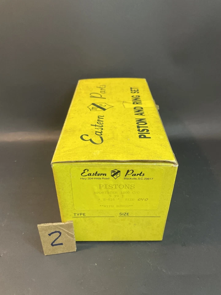 Juego de 1000 pistones Eastern MC Parts Harley Sportster E-816 .010 talla 9:1 compuesto Nuevo de Lote Antiguo Foto 1 de 4