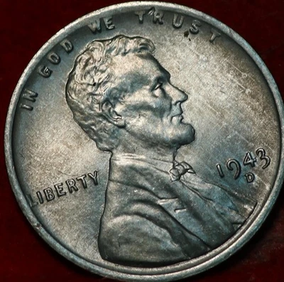 1943-D Denver Mint Steel Lincoln Wheat Cent - Image 1 of 2