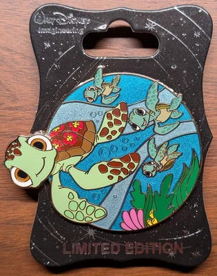 Prendedor WDI Finding Nemo D23 Evento Squirt and Friends Tortugas Marinas Pixar Disney LE250 Foto 1 de 4