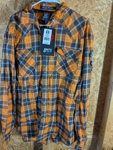 Orange Flannel SOUTH POLE HEXAGON PRODUCT LONG SLEEVE XXL  Graphic Print  - Picture 1 of 6