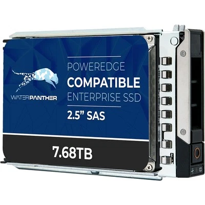 WaterPanther 7.68TB SAS 12Gb/s 2.5" Enterprise SSD G14 G15 G16 Health 90% - 100% - Image 1 of 2