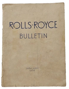 Rolls Royce Bulletin January 1954 - Automobile Motor Car Literature Brochure - Picture 1 of 4