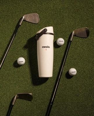 Owala FreeSip Sway Golf-themed Water Hazard 30oz White bottle - NEW FAST SHIP - Image 1 of 4