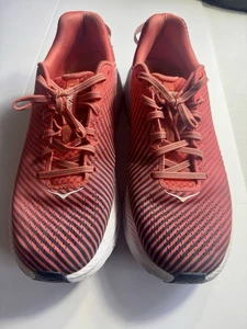 HOKA ONE ONE Women’s 11 Shoes RINCON 2 Bright Coral  White Running Walking - Picture 1 of 9
