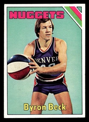 1975-76 Topps #258 Byron Beck Ex-Mint Nuggets  ID:450829 - Image 1 of 2