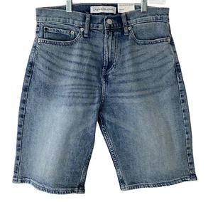 Calvin Klein Jeans Mens Straight Denim Jean Shorts Sz W30 Lisbon Light Blue NWT - Picture 1 of 9