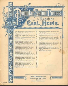 Estrella von Carl Heins aus beliebten Salonstücken für das Pianoforte - 1904 - Bild 1 von 1